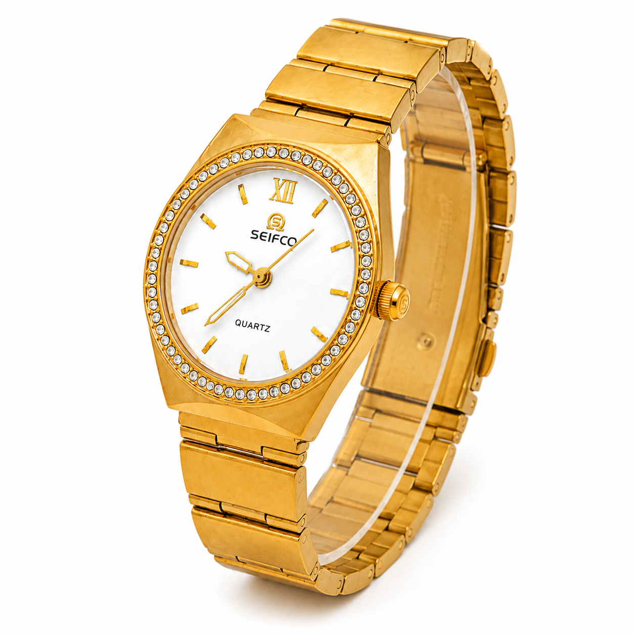 Seifco Women's Slim Quartz Watch - Gold - الصورة 2