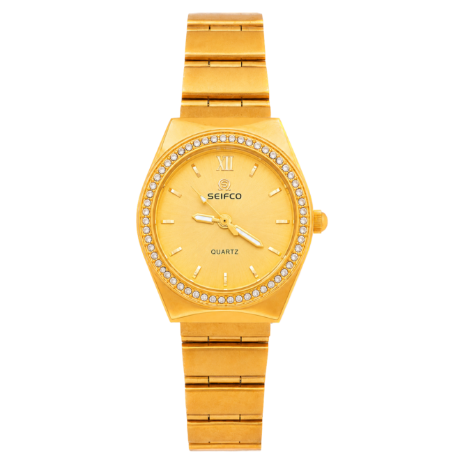 Seifco SF-OM01GG Women's Slim Quartz Watch - Gold