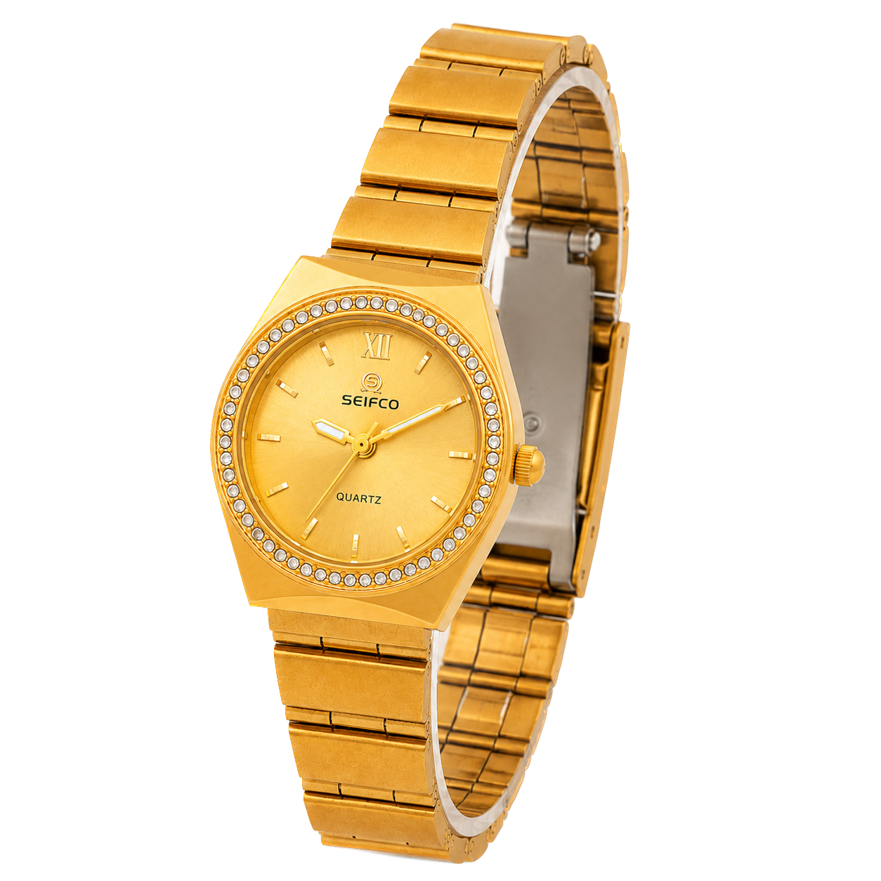 Seifco SF-OM01GG Women's Slim Quartz Watch - Gold - الصورة 2