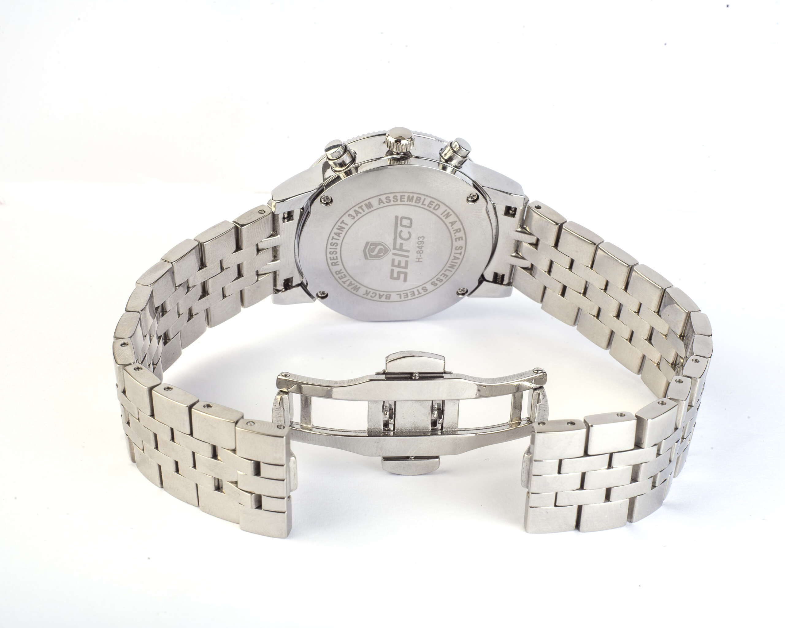 SEIFCO Classic Women’s Stainless Steel Quartz Watch with White Mother of Pearl Dial and Silver Bracelet - الصورة 2